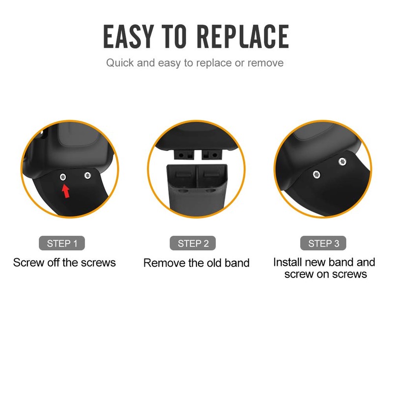 Meifox Compatible with Garmin Forerunner 35 Band,Solf Silicone Replacement Bands