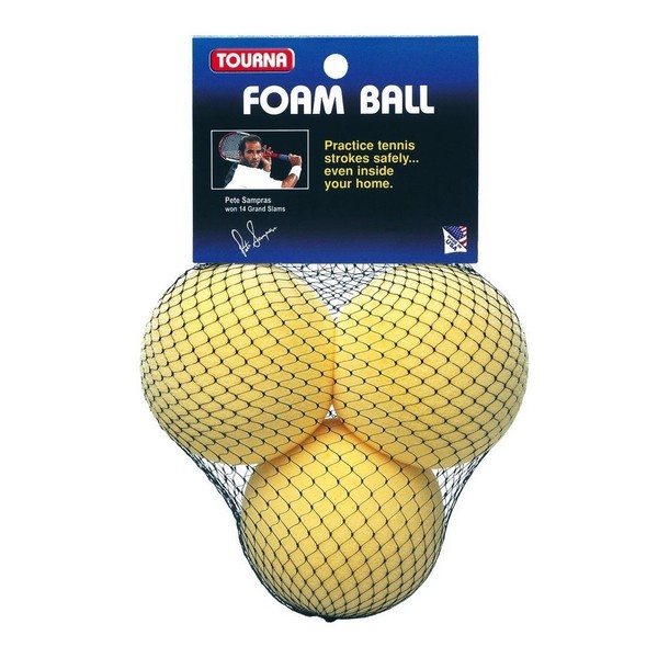 Unique Sports Tourna Youth Tennis Set of 3 Practice Foam Tennis Balls