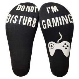 Do Not Disturb I'm Gaming Socks, Funny Gamer Socks Novelty Gifts for Teen Boys Mens Gamer Kids Sons Husbands Boyfriends