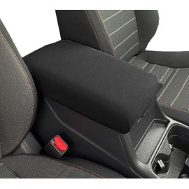 Car Console Covers Plus Made in USA Designed for Subaru Crosstrek & Subaru Impreza 2024 Neoprene Auto Armrest Center Console Cover Protector Black
