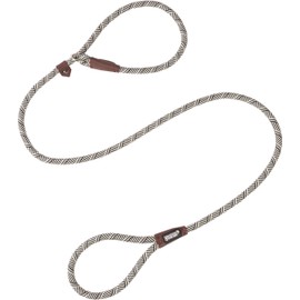 Friends Forever Extremely Durable Dog Rope Leash, Premium Quality Training Slip Lead, Reflective, Thick Heavy Duty, Sturdy, No Pull, Comfortable For The Strong Large Medium Small Pets 6 feet, Silver