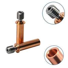 Same High Quality Brand 3D Printer Parts Supply!!CR6 SE All Metal Bimetal Heatbreak Copper Titanium TC4 Upgrade Throat for Ender 3 V2 Neo / Ender3 Neo/CR-6 SE/Max/CR-5 PRO CR10 (CR6 SE Bimetal)