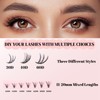VICILEY Individual Lash Clusters Kit 320 PCS Cluster Lashes 3