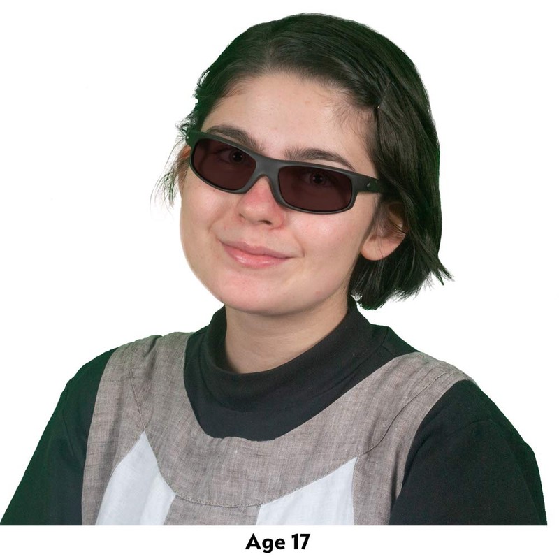 TheraSpecs Petite Wrap FL-Sun Sunglasses for Light Sensitivity