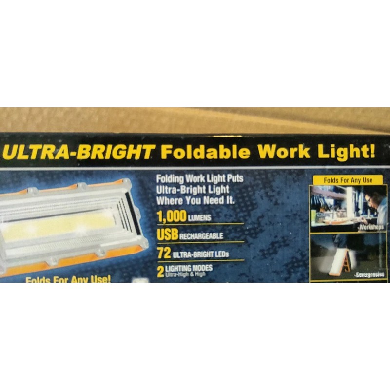 HANDY BRITE Ultra-Bright LED Foldable Work Light 1000 Lumens USB
