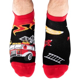 TODO Colours Funny Socks with Motif - Multicoloured, Colourful, Crazy for the Joy of Life, Z Low Fire Brigade