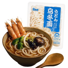 Kachikachi Udon Noodles 3-Pack, Fresh Japanese & Quick-Cooking & Restaurant-Quality, Udon Noodles Thick for Hot & Cold Dishes, Quick Soup, Stir-Fry - 7oz/Pack