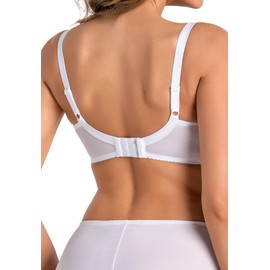 Teyli Women's Bra with Underwire, Padded Bra, Bra Large Sizes, Bra Large Breasts, Comfort Strong Hold Bra, Women's Bra, White