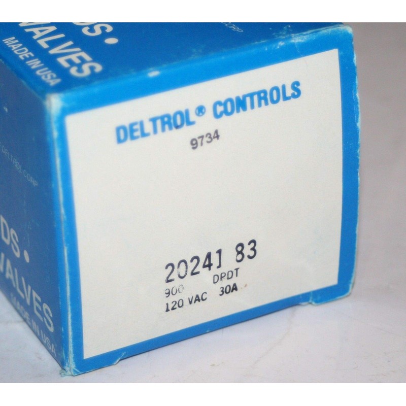 Deltrol Controls 900 DPDT 20241-83 Electromechanical Power Relay 120VAC 30A