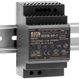 WITTKOWARE HDR-60-12 DIN Rail Power Supply for 35 mm DIN Rail, Universal Input, Output: 12 V/DC (Adjustable 10.8 ~ 13.8 V), Max. 4.5 A (54 W)