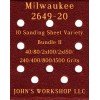 Milwaukee 2649-20 - 40/80/100/150/