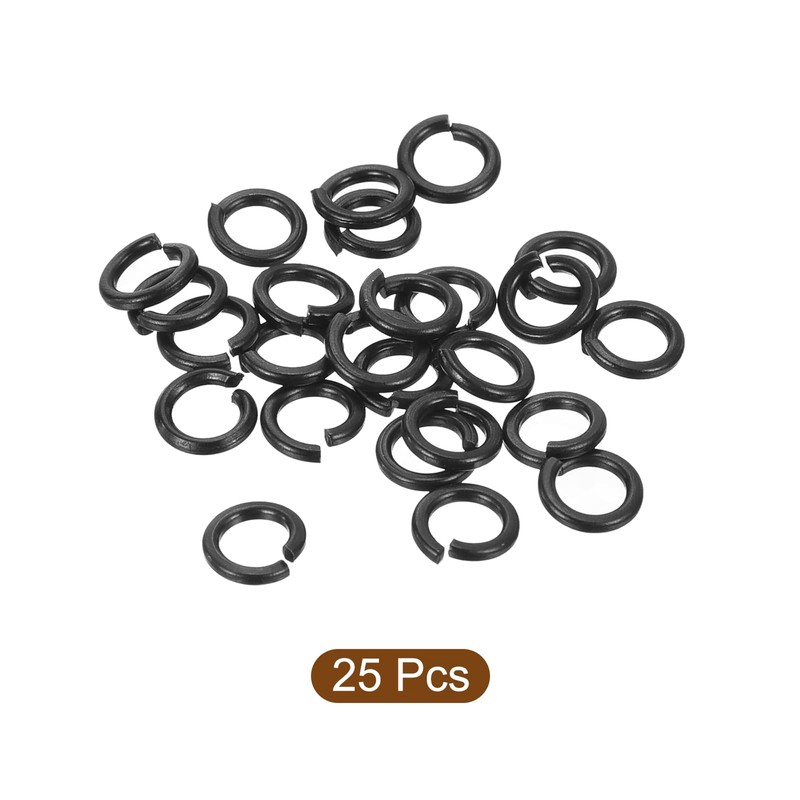 sourcing map Split Lock Washer, M3 304 Stainless Steel Spring