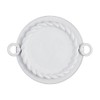 Mud Pie Twisted Round Nested Platter; small 11" dia |