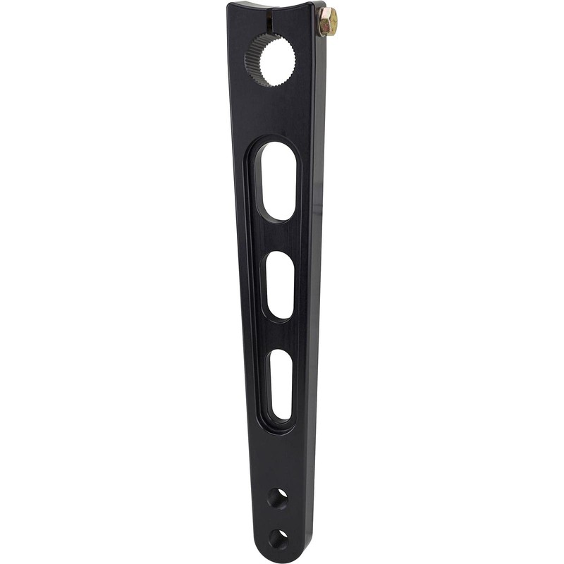 Tapered Black Aluminum Sprint Pitman Arm, 10 Degree Offset