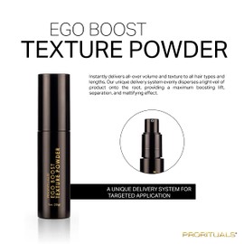 Prorituals Ego Boost Texture Powder - Unisex, Texturizing Hair Styling Powder, Volumizer for Instant Volume for Fuller Hair, Adds Texture, 1 oz