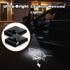 2PCS Compass Car Door Light Logo Projector LED Welcome Lamp