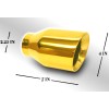Gearhead GOLDEN EXHAUST TIP 2.25'' IN - 4'' OUT -