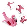 Beach Towel Chair Clips 4Pcs, Big Size Flamingo Pink, Plastic