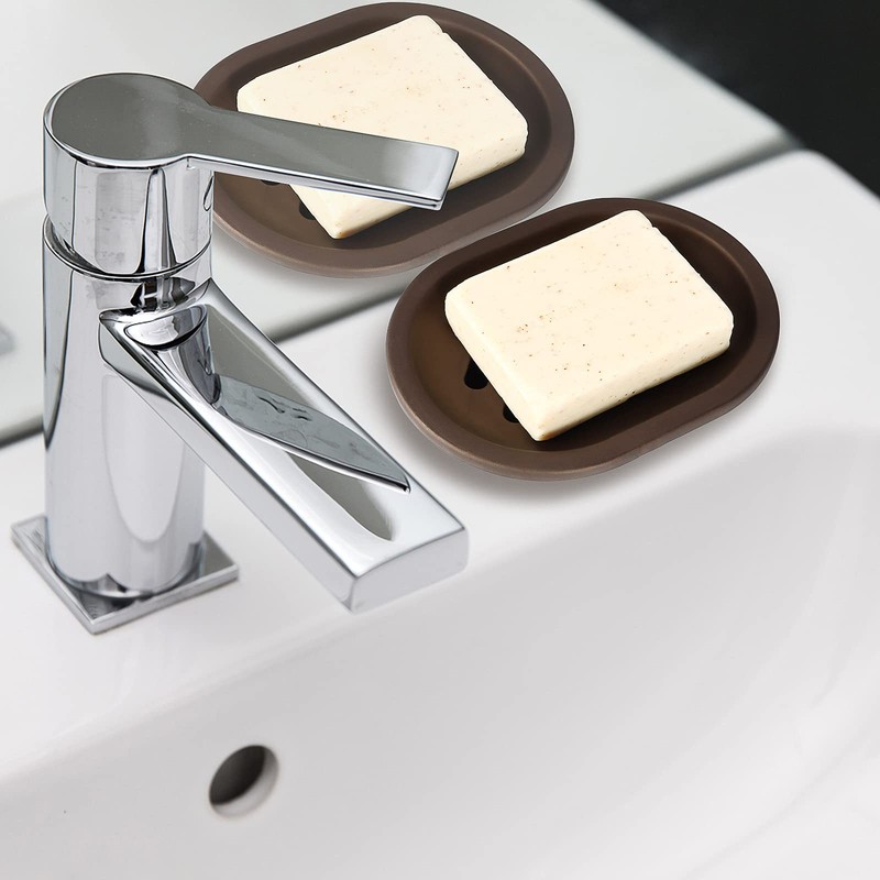 Topsky 2 Pcs Soap Dish for Shower, Double Layer Draining