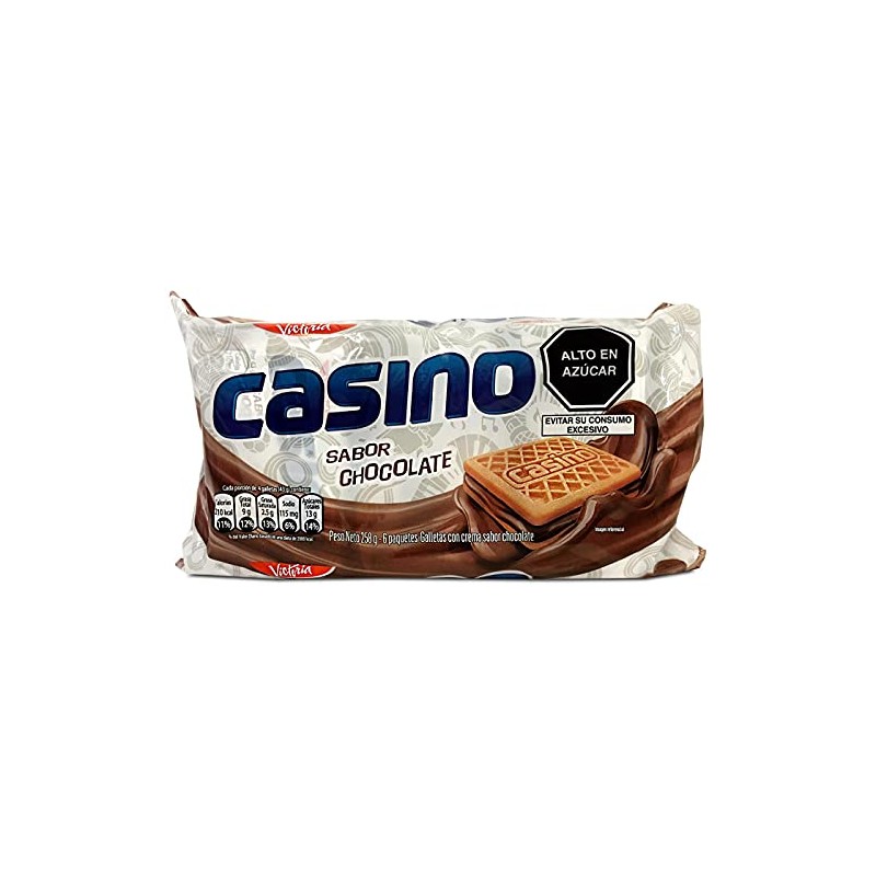 Generic VICTORIA Galletas Peruanas Casino con Crema Sabor Chocolate 2