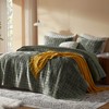 LEAONME Velvet Quilt Full/Queen Size-90''x98'', Lightweight Olive Green Velvet Comforter
