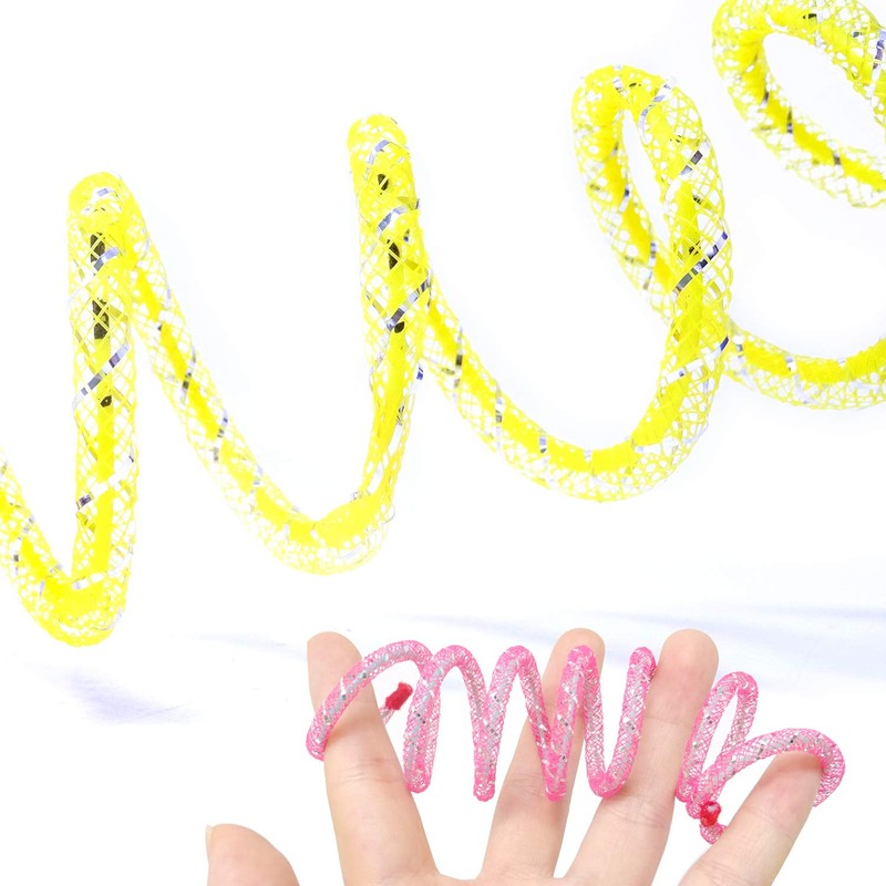 Honbay 4PCS Random Color Cat Spring Toy Stretchable Coil Pet