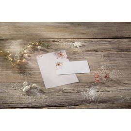 SIGEL DU429 Christmas Envelopes in Rose Gold Gummed DIN Long Pack of 50