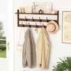 AMBIRD Wall Hooks with Shelf 28.9inch Entryway Wall Hanging Shelf,