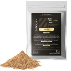 KAGOSHI Refill 100 g Hair Fibres, Hair Thickening, Hair Filler, Pouring Hair, Scattered Hair for Hair Thickening, Hair Powder, Hair Powder, Thickening, Instant Effect (Medium Blonde, 100 g)