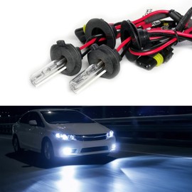 Troniz H7 - Bombillas HID de xenón CA 35 W súper brillantes para faros delanteros, 8000 K azul hielo, paquete de 2