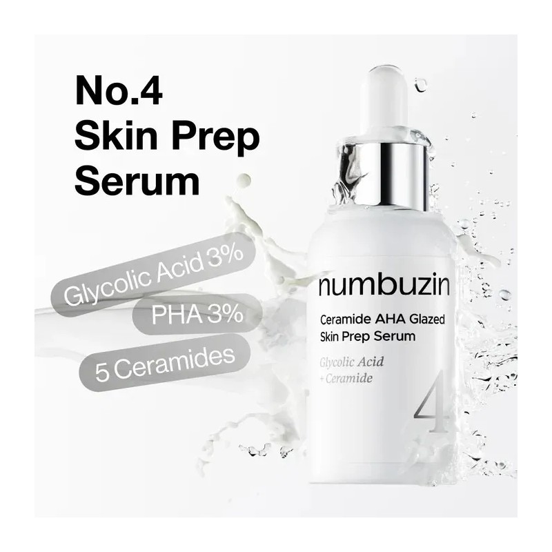 Numbuzin 4 Ceramide Aha Glazed Skin Prep Serum Todo Tipo