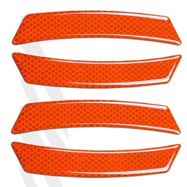 Unifizz 4PCS Car Reflective Trim Side Marker Stickers for Car SUV Pickup Truck Wheel,Automotive Exterior Accessories Reflector Guard