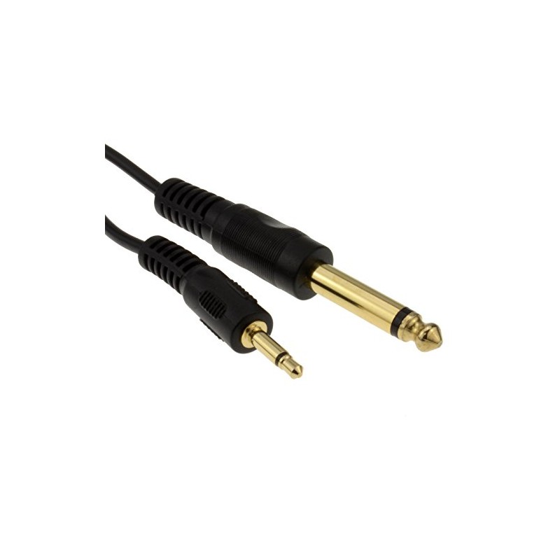 kenable 3.5mm MONO Jack Plug to 6.35mm MONO Jack Plug