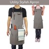 Stenffy Kitchen Apron, Work Apron, Canvas, Multiple Pockets, Gardening, Painting,