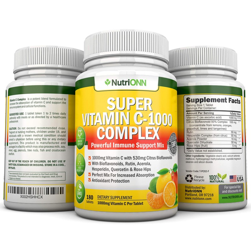 NutriONN NutriONN Super Vitamin C Complex Tablets & Lung Support