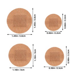 Homoyoyo 100pcs Small Round Plasters: Spot Plasters Round for Face Breathable Spot Tape for Finger and Joint Protection Comfortable for Care Small Breathable Elastic Fabric