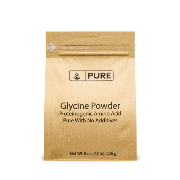 Pure Original Ingredients Glycine Powder (8oz) Non-GMO, Non-Essential Amino Acid