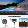 Peasur Mini Solar Ground Lights Outdoor, 2 Pack Flat Solar