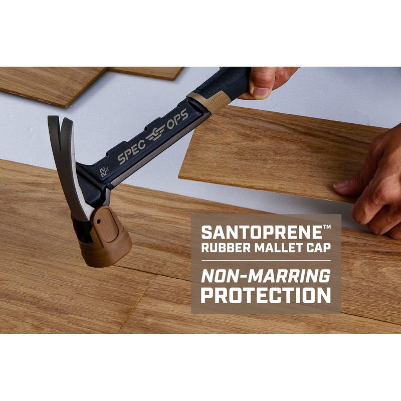 Spec Ops Tools Framing Hammer, 22 oz, Rip Claw, Smooth