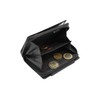 Wallet with side zip pocket LEAS, Genuine Leather, black -