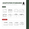 MordenApe Mesh Sidewall for 10x10 Pop Up Canopy - Straight