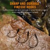 Dovesun 30PCS Weedless Hooks Wacky Rig Hooks Worm Fishing Hooks