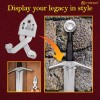 Mythrojan Universal Sword Bowie Knife Dagger Hanger Vertical Wall Mount