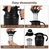 1L Thermal Coffee Carafe Jug,Stainless Steel Insulated Tea Pot with