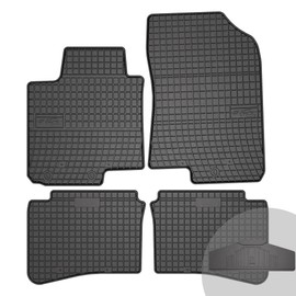 FROGUM EL Toro Rubber Mats All Year Round Set of Car Floor Mats for Hyundai i20 II 2014-2020, for Hyundai i20 III from 2020 | Durable Rubber Material | 1.5 cm Protective Edge
