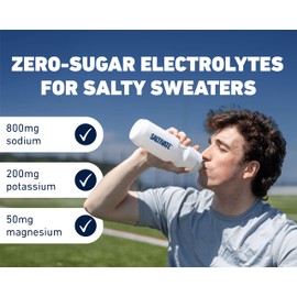 Saltivate No Sugar Electrolyte Powder Packets – 30 Orange Drink Mix Sticks | High Sodium (800mg) + Potassium, Magnesium | Keto Electrolytes for Hydration, Fasting, POTS | Made in USA