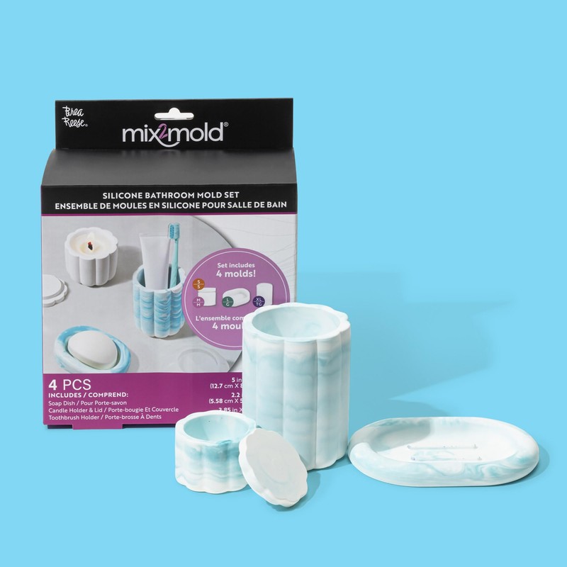 Brea Reese: Mix2Mold: Molds Value Set - Bathroom 4pc -