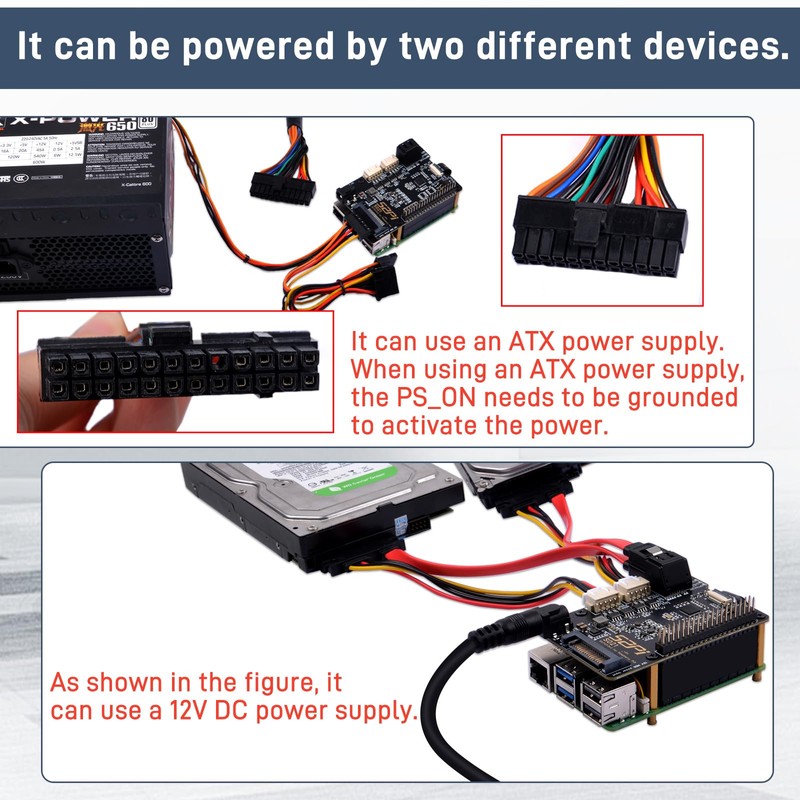 GeeekPi S021 SATA 3.0x2 for Raspberry Pi 5, with Active