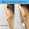Kerryjewl Silicone Earring Backs,100pcs Soft Clear Plastic Earring Backs Replacement