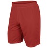 CHAMPRO Dynamic Tricot Mesh Shorts, Scarlet